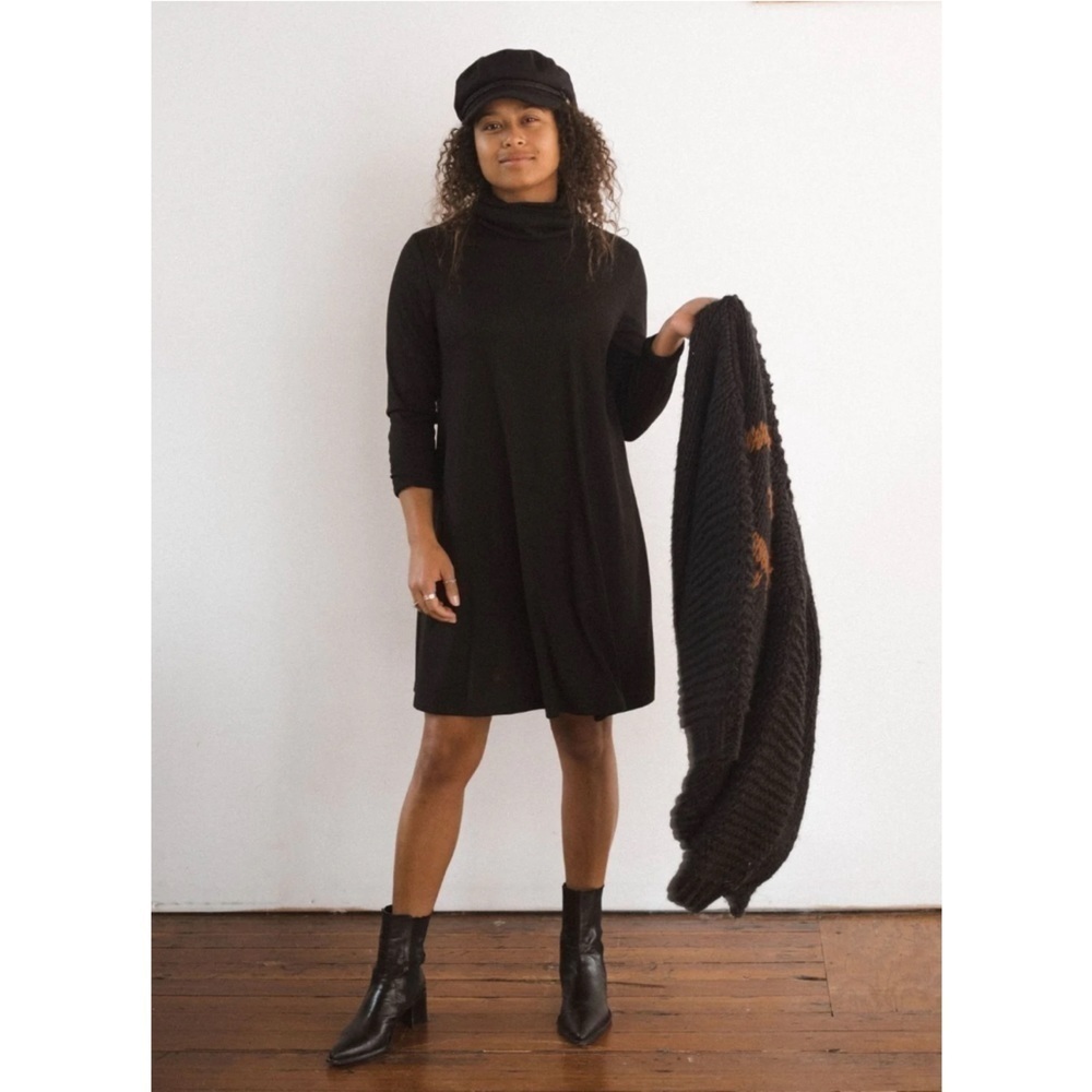 JACKSON Rowe | Passage Turtleneck Dress NWT Size XS Black